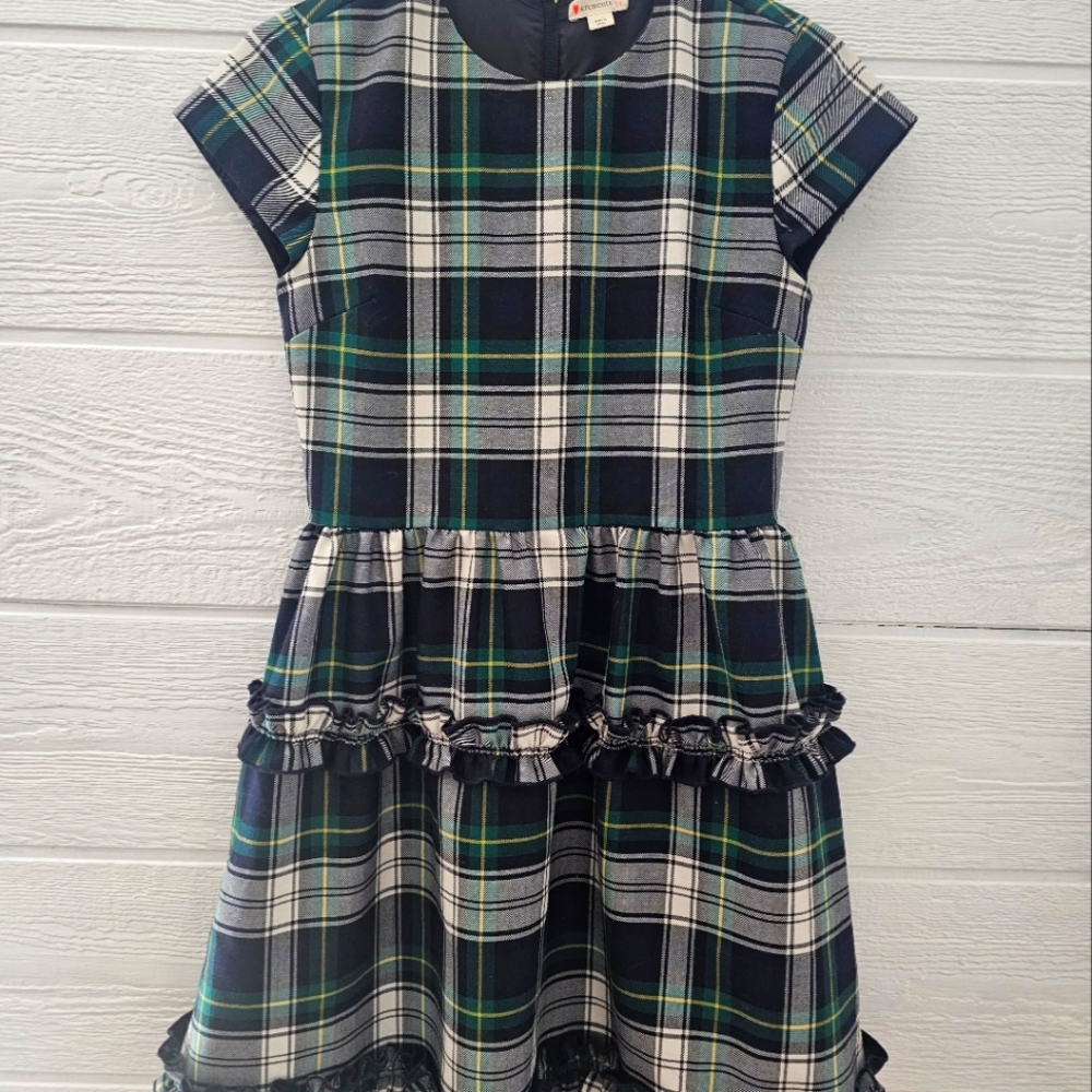 Crewcuts plaid dress..girls size 14